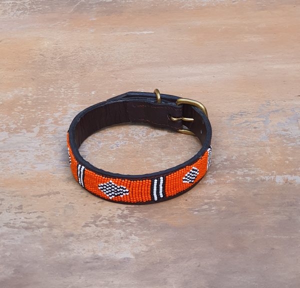 14″-17″ Maasai beaded dog collar 1 14″-17″ Maasai beaded dog collar