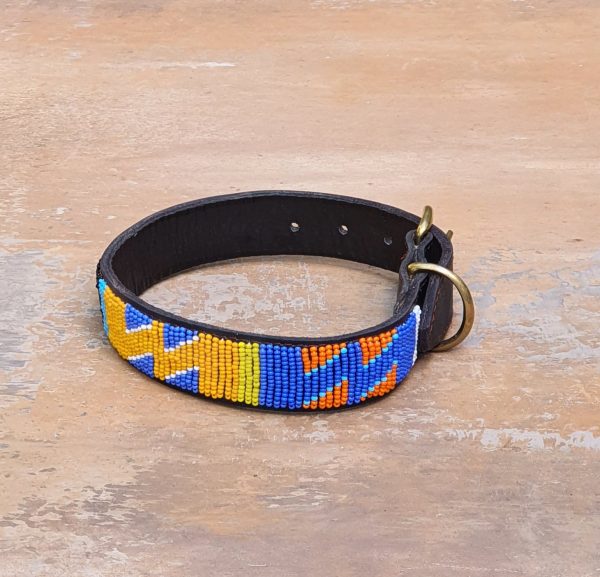 12″-15″ Maasai beaded dog collar 1 12″-15″ Maasai beaded dog collar