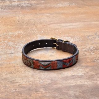 14″-17″ Maasai beaded dog collar