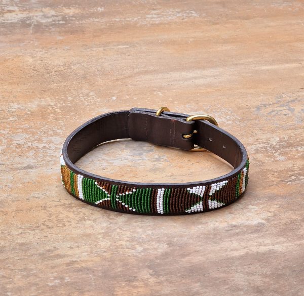 17″-19″ Maasai beaded dog collar 1 17″-19″ Maasai beaded dog collar