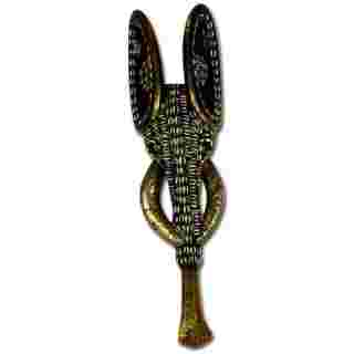 Exclusive African wooden mask "Elephant King", Bamoun tribe, unique specimen