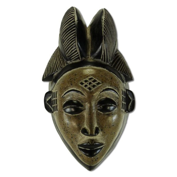 Exclusive African wooden mask, 'Punu tribe" XII, unique specimen 1 Exclusive African wooden mask, 'Punu tribe" XII, unique specimen