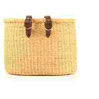 BULI: Handcrafted Natural Oblong Bike Basket