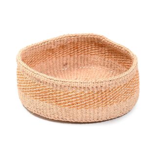 MKANDA: Yellow Striped Bread Basket