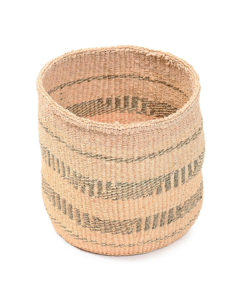 KIPE: Small Olive Sisal Basket 1 KIPE: Small Olive Sisal Basket