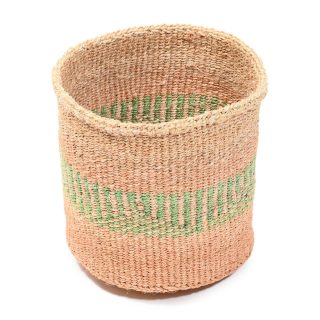 KITIMIRI: Small Green Sisal Basket