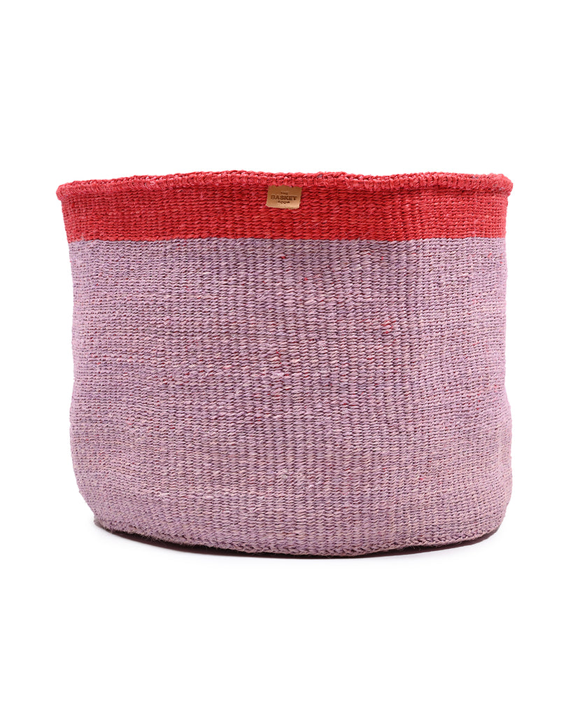 IMANI: XL Pink & Red Storage Basket 1 IMANI: XL Pink & Red Storage Basket
