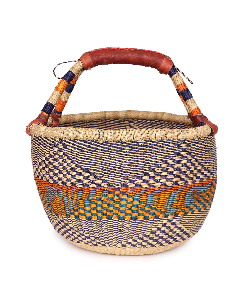 SWEDRU: Orange & Navy Market Basket 1 SWEDRU: Orange & Navy Market Basket