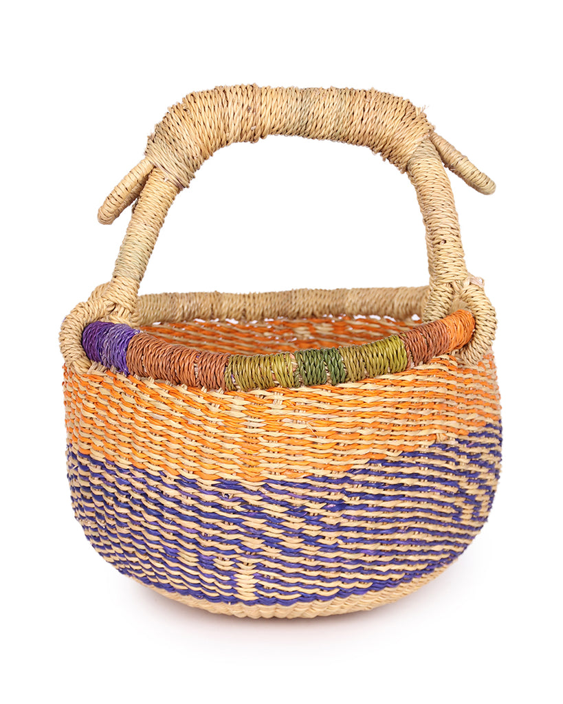 DAGO: Orange & Blue Mini Market Basket 1 DAGO: Orange & Blue Mini Market Basket