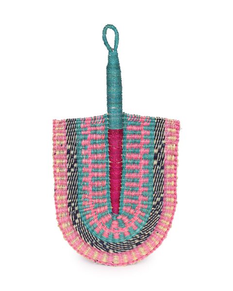 Pink & Blue Woven Fan 1 Pink & Blue Woven Fan