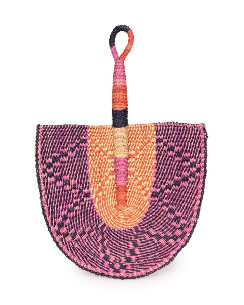 Pink & Orange Woven Fan 1 Pink & Orange Woven Fan