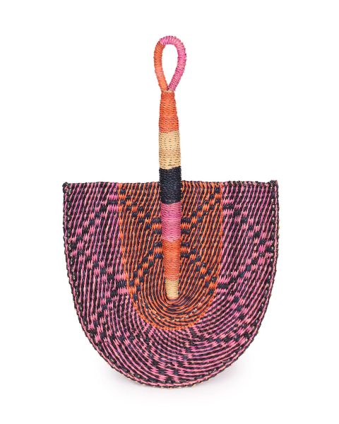 Pink & Orange Woven Fan 1 Pink & Orange Woven Fan