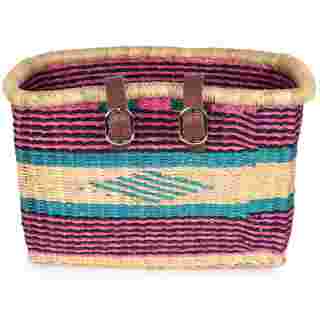 FIANKO: Pink & Turquoise Rectangular Bike Basket
