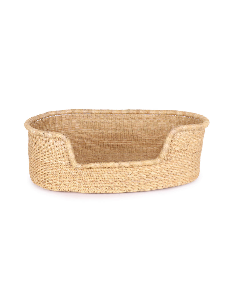 BEPOKOKOO: Natural Dog Basket - Small 1 BEPOKOKOO: Natural Dog Basket - Small