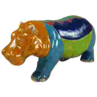 RAKU Ceramic figure hippo XXL