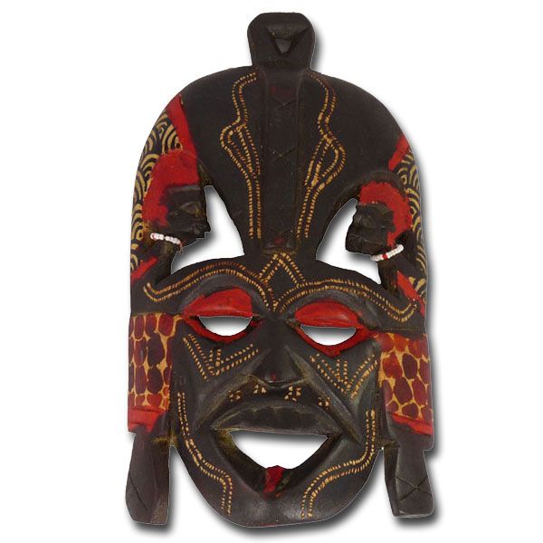 African wooden mask "Kissing Mask", small 1 African wooden mask "Kissing Mask", small