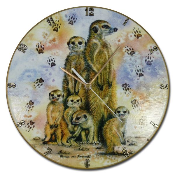 LP wall clock "Meercat" 1 LP wall clock "Meercat"