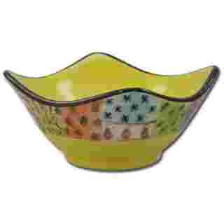Square ceramic bowl "Funky Africa"
