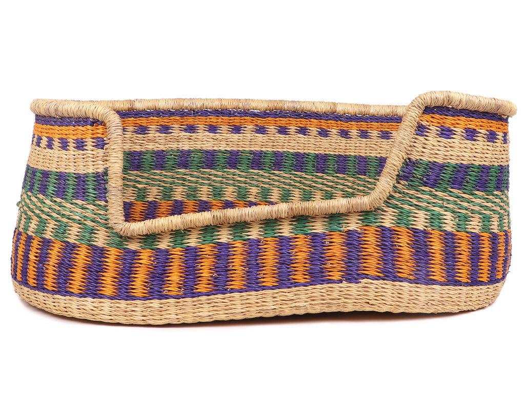 ADENTA: Blue, Orange and Green Dog Basket - Small 1 ADENTA: Blue, Orange and Green Dog Basket - Small