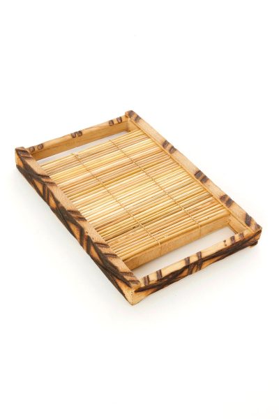 Small Burned Wood and Nile Grass Rain Maker Shaker 4 Small Burned Wood and Nile Grass Rain Maker Shaker
