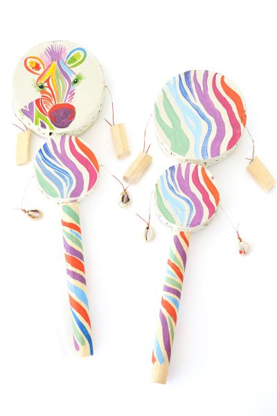 Double Reversible Rainbow Zebra Spin Drum 4 Double Reversible Rainbow Zebra Spin Drum
