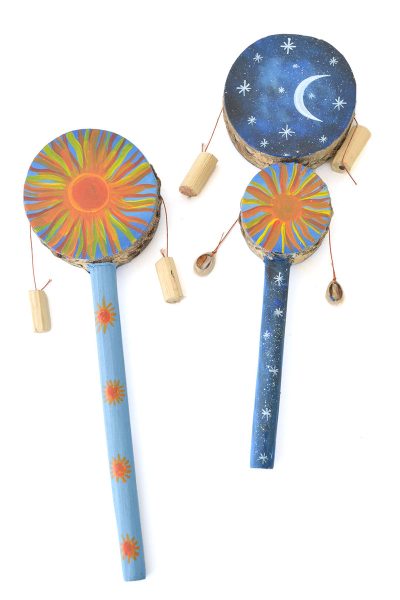Double Reversible Sun and Moon Design Spin Drum 5 Double Reversible Sun and Moon Design Spin Drum