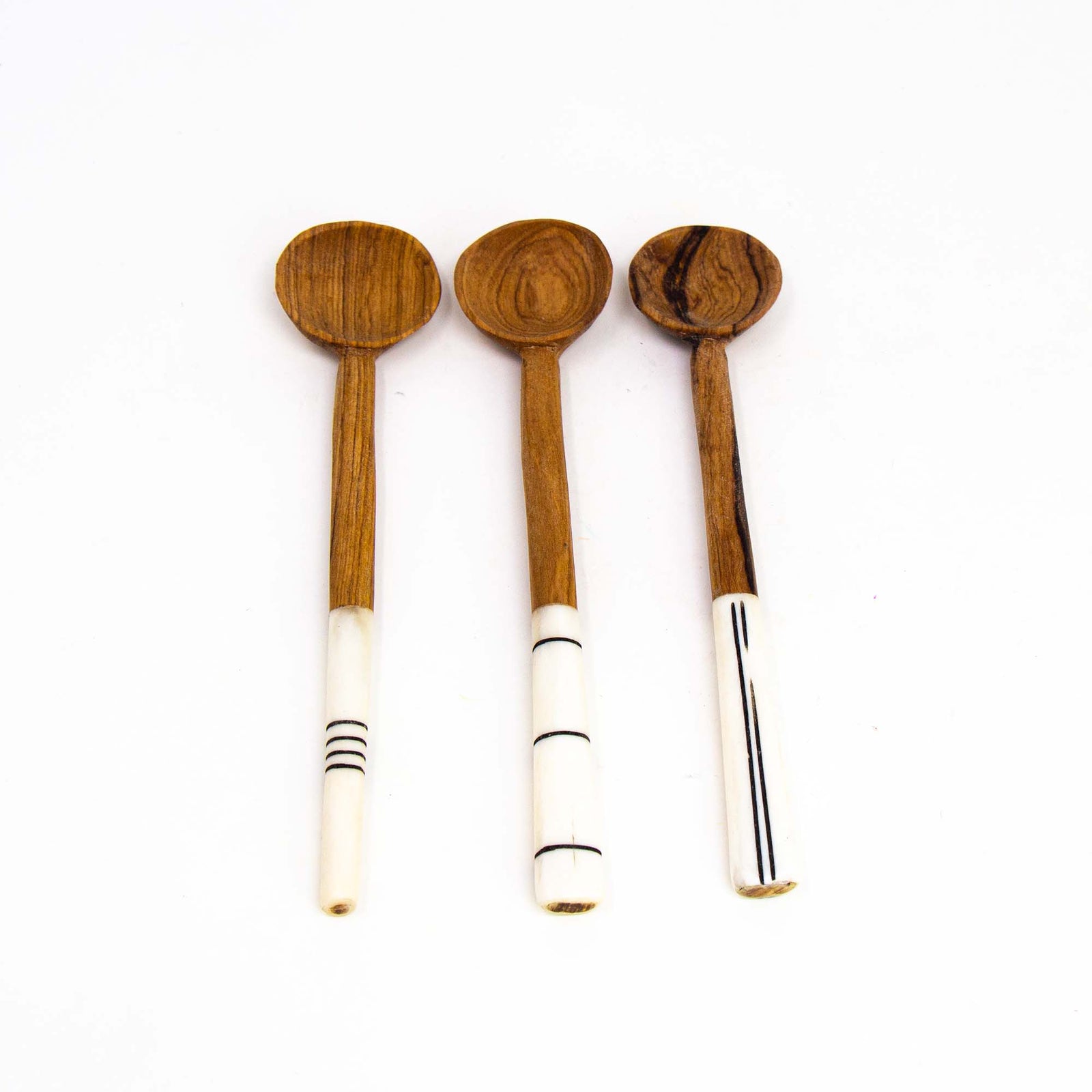 Simple Batik Olive Wood Spoon Set of 3 1 Simple Batik Olive Wood Spoon Set of 3