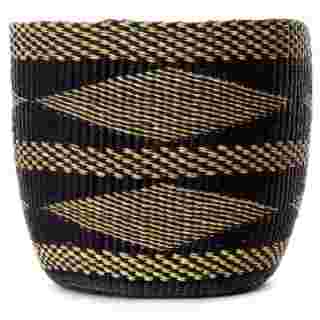 Lace Weave Midnight Woven Bin