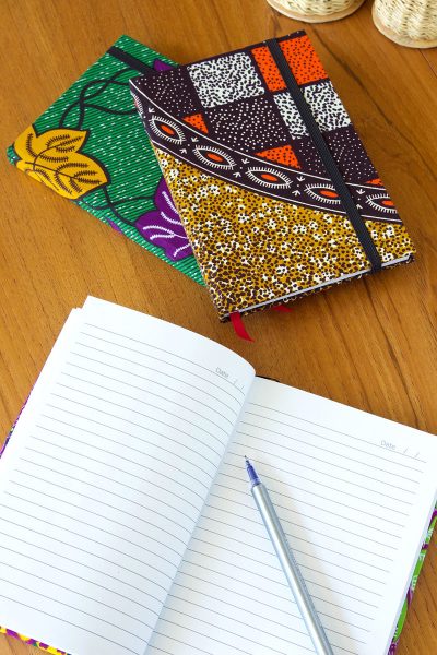 Ghanaian Ankara Cloth Covered Journals - Lined and Unlined 11 Ghanaian Ankara Cloth Covered Journals - Lined and Unlined
