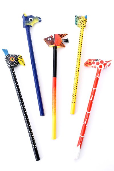 Hand Painted Cheetah Pencil from Kenya 8 Hand Painted Cheetah Pencil from Kenya