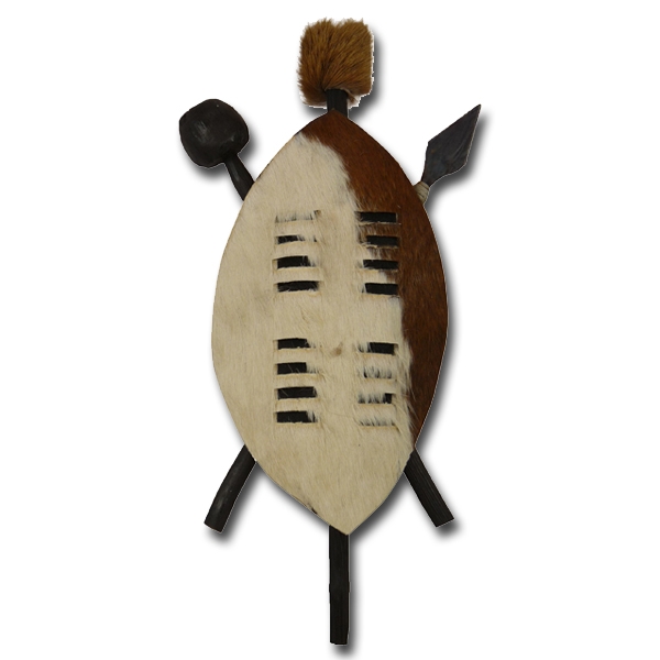 Wall decoration "Zulu-shield", approx. 35 cm 1 Wall decoration "Zulu-shield", approx. 35 cm