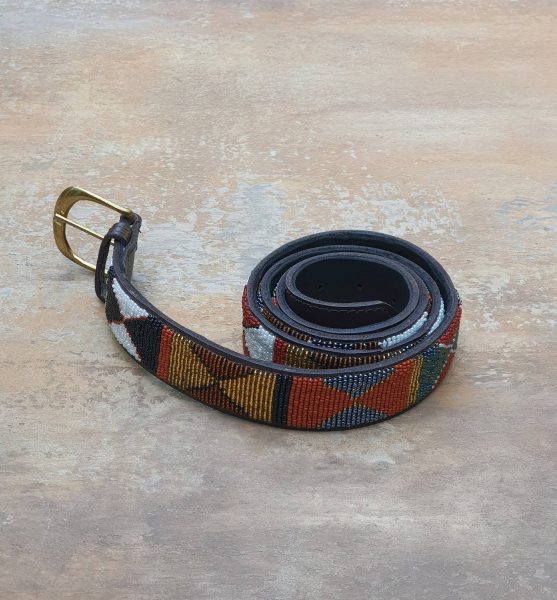 41″-44″ Maasai beaded belt, Leather beaded belt, Unisex belt 1 41″-44″ Maasai beaded belt, Leather beaded belt, Unisex belt