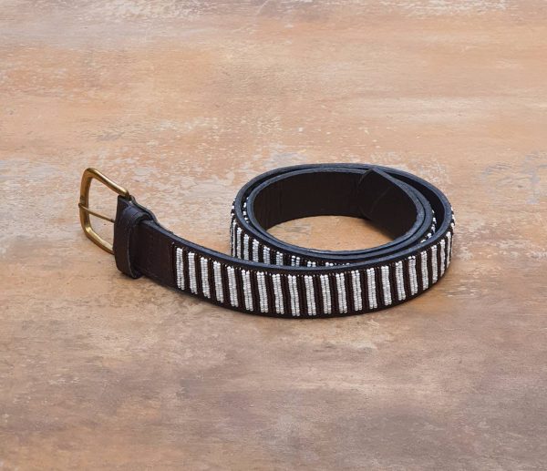 34″-38″ Maasai beaded belt, Leather beaded belt, Unisex leather belt 1 34″-38″ Maasai beaded belt, Leather beaded belt, Unisex leather belt