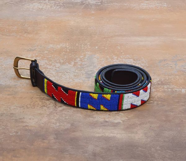 36″-41″ Maasai beaded belt, Leather beaded belt, Unisex leather belt, Beaded belt 1 36″-41″ Maasai beaded belt, Leather beaded belt, Unisex leather belt, Beaded belt