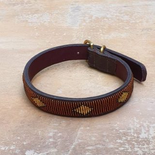 15″-18″ Maasai beaded dog collar, Beaded dog collar, Dog collar