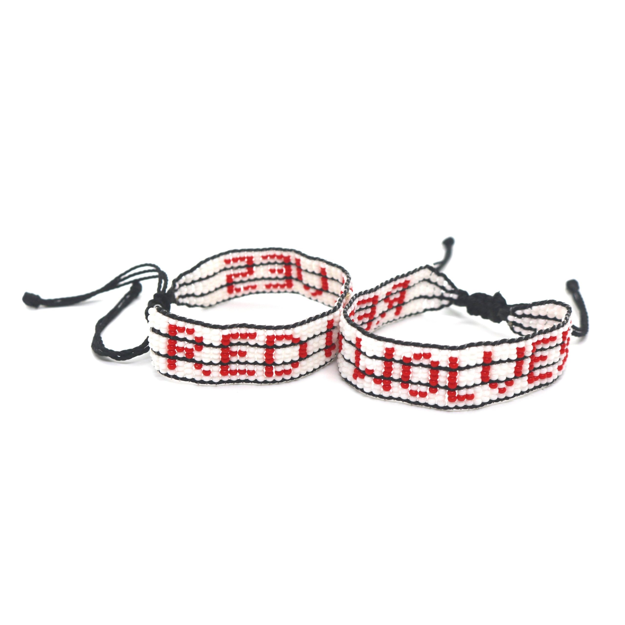 Draft Flag adjustable beaded Bracelet 1 Draft Flag adjustable beaded Bracelet