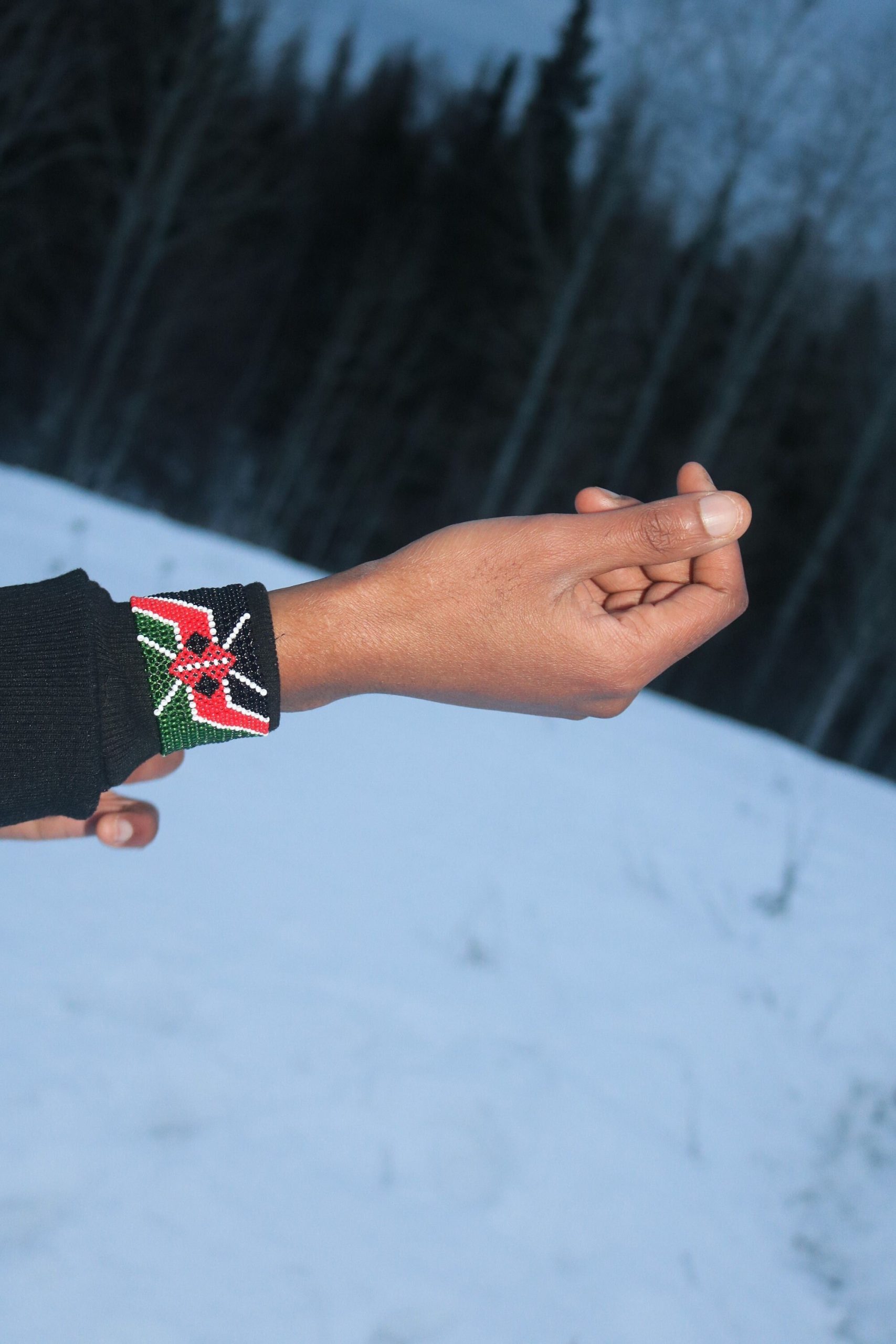 Kenyan Flag beaded Bracelet 1 Kenyan Flag beaded Bracelet