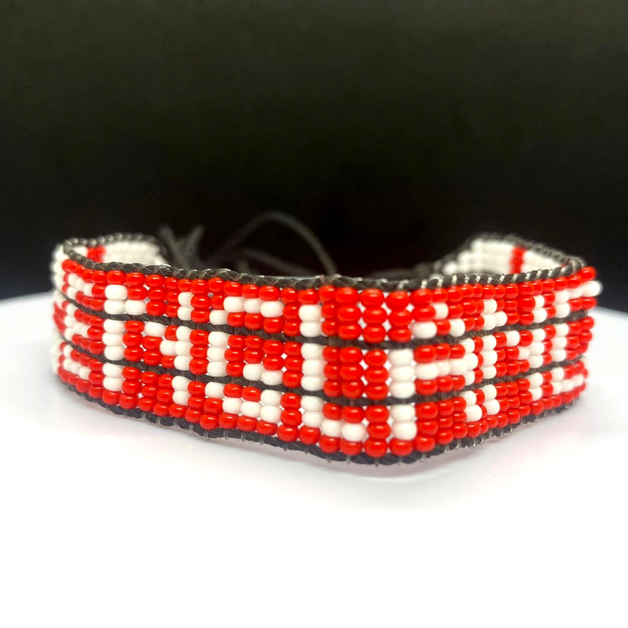 England Flag adjustable beaded Bracelet, England Bracelet 1 England Flag adjustable beaded Bracelet, England Bracelet