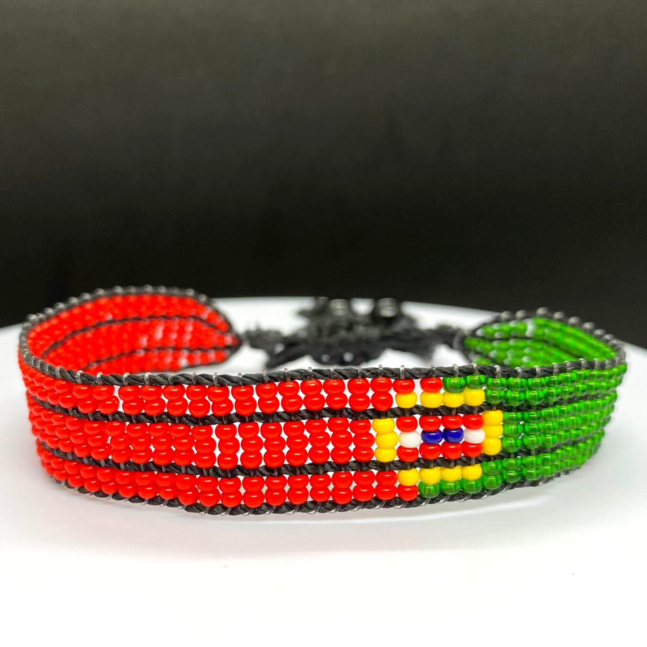 Portugal Flag adjustable beaded Bracelet 1 Portugal Flag adjustable beaded Bracelet