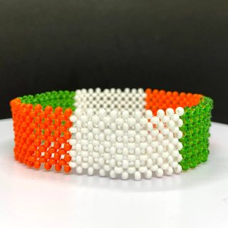 Ivory Coast Flag Bracelet, Cote d'Ivoire Bracelet