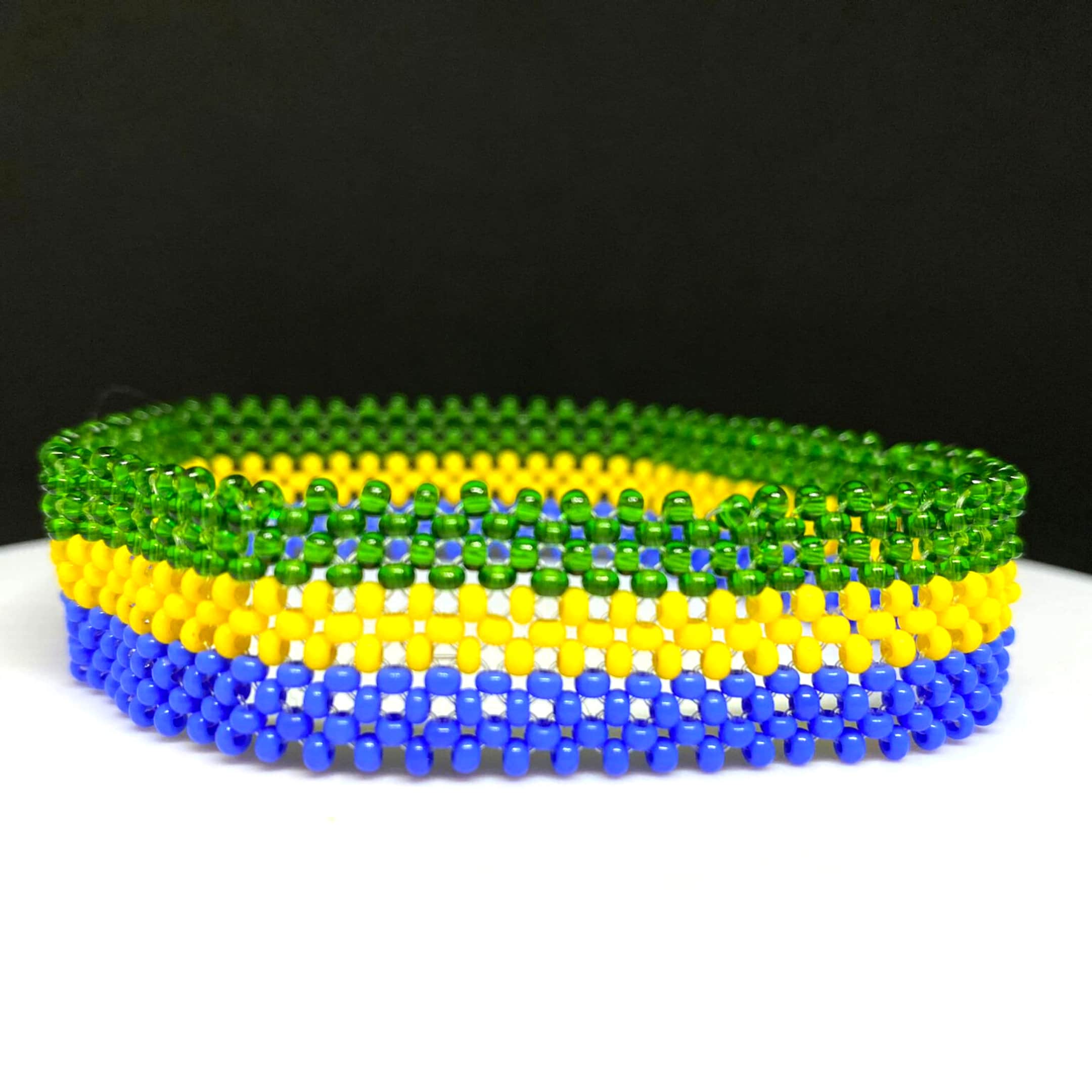 Gabon Flag Bracelet 1 Gabon Flag Bracelet