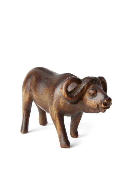 Kenyan Jacaranda Wooden Buffalo Sculpture 1 Kenyan Jacaranda Wooden Buffalo Sculpture