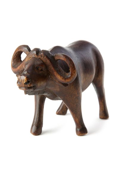 Kenyan Jacaranda Wooden Buffalo Sculpture 3 Kenyan Jacaranda Wooden Buffalo Sculpture
