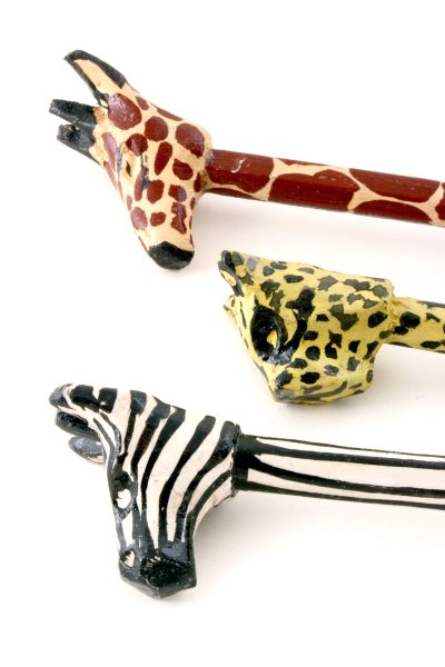 Hand Painted African Safari Pencils 8 Hand Painted African Safari Pencils