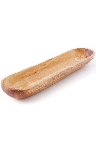 Plain Wild Olive Wood Cracker Tray 1 Plain Wild Olive Wood Cracker Tray