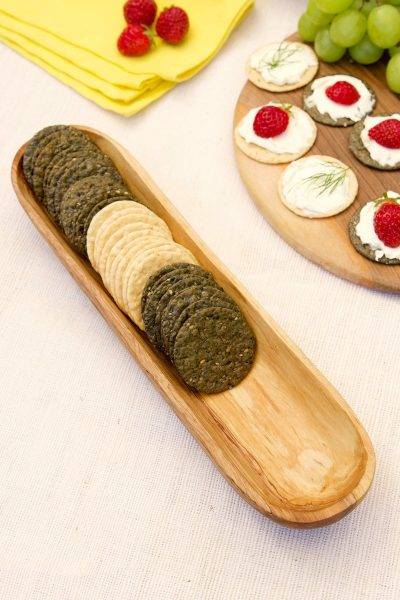 Plain Wild Olive Wood Cracker Tray 2 Plain Wild Olive Wood Cracker Tray