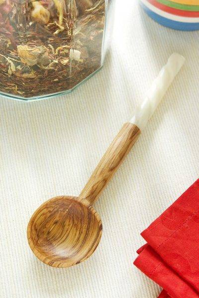 Spiral Handle Wild Olive Coffee Spoon 2 Spiral Handle Wild Olive Coffee Spoon