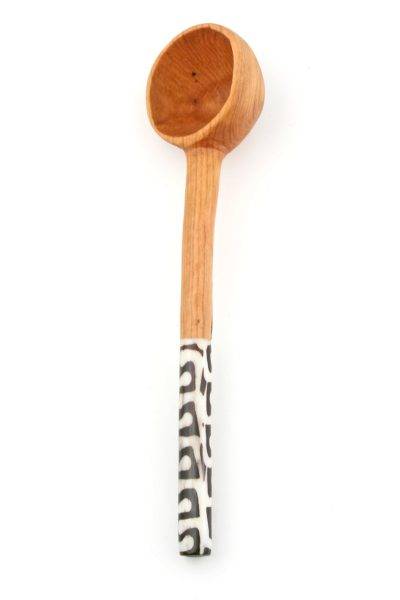 Coffee Scoop with Batik Bone Handle 1 Coffee Scoop with Batik Bone Handle