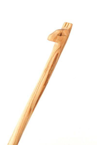 Wild Olive Wood Heart Spoon with Giraffe Handle 2 Wild Olive Wood Heart Spoon with Giraffe Handle