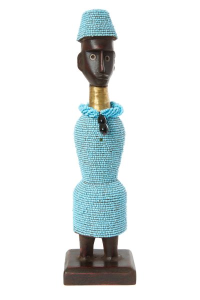14" Beaded Namji Dolls with Necklaces and Hats 1 14" Beaded Namji Dolls with Necklaces and Hats